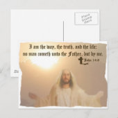 John 14:6 postkarte (Vorne/Hinten)