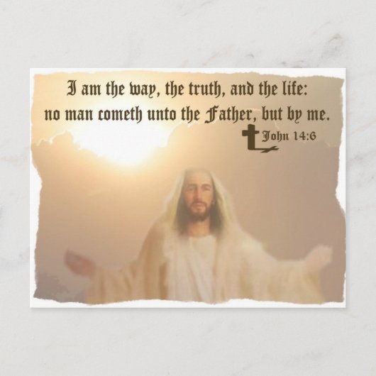 John 14:6 postkarte (Vorderseite)