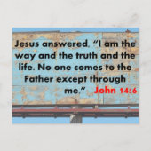 John 14:6 postkarte (Vorderseite)