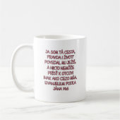 John 14:6 Slowakisch Kaffeetasse (Links)