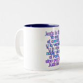 John 14:6 Spanisch Zweifarbige Tasse (Vorderseite Links)