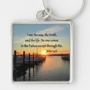 JOHN 14:6 SUNSET FOTO DESIGN SCHLÜSSELANHÄNGER