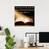 John 14:6 Wand 24+24 Wand-Poster Poster (Heimbüro)