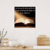 John 14:6 Wand 24+24 Wand-Poster Poster (Küche)