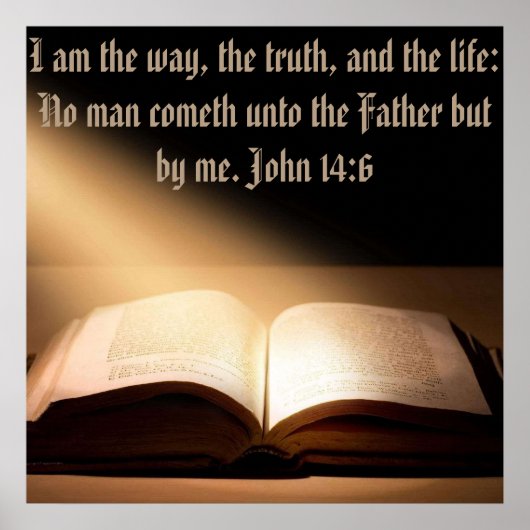 John 14:6 Wand 24+24 Wand-Poster Poster (Vorne)