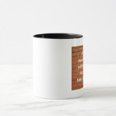John-14:6 Ziegelstein-Wand-Wecker-Kaffee-Tasse Tasse (Zentrum)