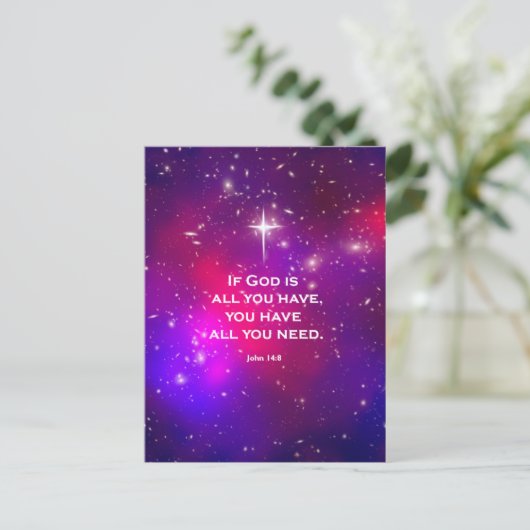 John 14:8 postkarte (Stehend Vorderseite)