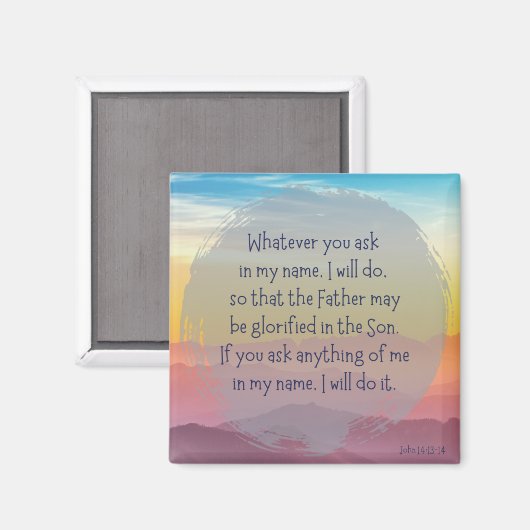 John 14 Magnet (Vorderseite/Rückseite)