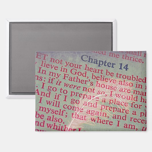 John 14 magnet (Vorderseite/Rückseite)