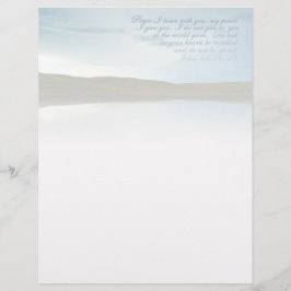 John 14 Peace Scripture Inspiration Briefbogen