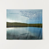 John 14 Peace Scripture Inspiration Wandteppich (Vorderseite (Horizontal))