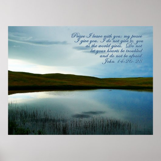 John 14 Peace Scripture Inspirational Poster (Vorne)