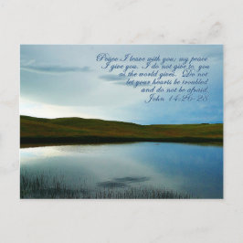 John 14 Peace Scripture Inspirational Postkarte