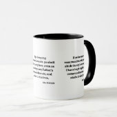 John 15:10 KJV Bible Verse Zwei-Tone-Tasse Tasse (VorderseiteRechts)