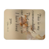 John 15:12 Liebe einander Magnet (Horizontal)