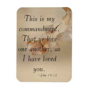 John 15:12 Liebe einander Magnet