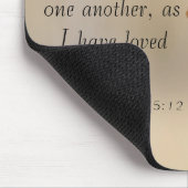 John 15:12 Liebe einander Mousepad (Ecke)