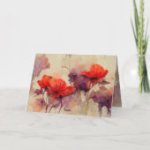 John 15:12 Liebe One Another Bible Verse Red Flora Karte (Rückseite)