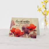 John 15:12 Liebe One Another Bible Verse Red Flora Karte (Gelbe Blume)