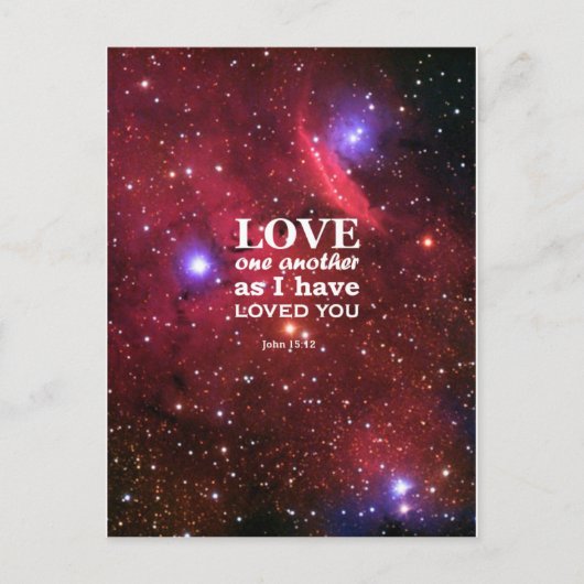 John 15:12 postkarte (Vorderseite)