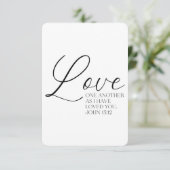 John 15:12 Scripture Memory Card (Stehend Vorderseite)