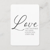 John 15:12 Scripture Memory Card (Vorderseite)