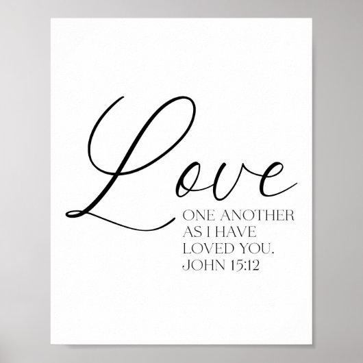 John 15:12 Scripture Poster (Vorne)