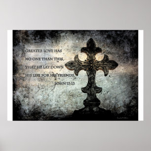 John 15:13 Scripture Poster
