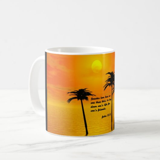 John 15:13 Tasse (Vorderseite Links)