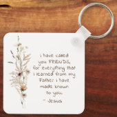 John 15:15 Ich habe dich Freunde Bible Verse genan Schlüsselanhänger (Rückseite)