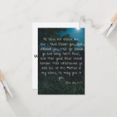 John 15:16 KJV Bible Scripture Pic Grußkarte Karte (Vorderseite/Rückseite Beispiel)