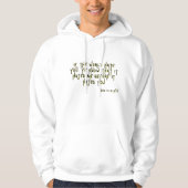 John 15:18 KJV Bible Scripture Verse Men's Hoodie (Vorderseite)
