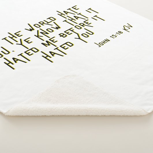 John 15:18 KJV Bible Scripture Verse Sherpadecke (3/4)