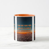 John 15:1 KJV Bible Verse Pic Two-Tone Tasse (Zentrum)