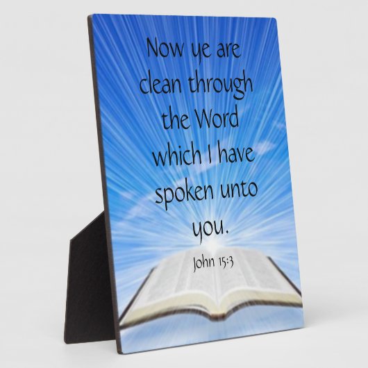 John 15:3 fotoplatte (Seite)