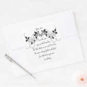 John 15:5 Bible Scripture Verse Ich bin der Wein Quadratischer Aufkleber (Umschlag)