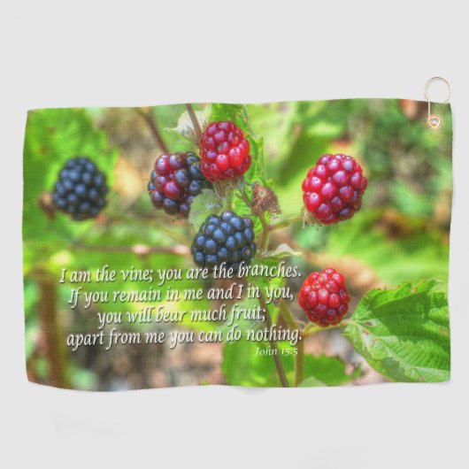 John 15:5 golfhandtuch (Horizontal)
