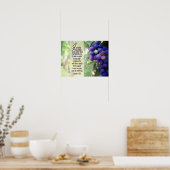 John 15:5 I Am the Vine You are the Zweig Bibel Poster (Küche)