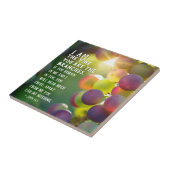 John 15:5 Ich bin der Wein Du bist die Zweige Jesu Fliese (Seite)