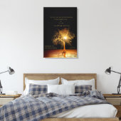 John 15:5 Ich bin der Wein. Goldener Baum. Leinwanddruck (Insitu (Schlafzimmer))