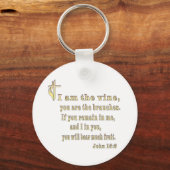 John 15:5 Kleidung und mehr Schlüsselanhänger (Vorderseite)