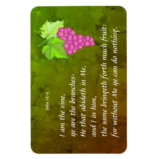 John 15:5 magnet (Vertikal)