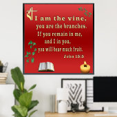 John 15:5 poster (Heimbüro)
