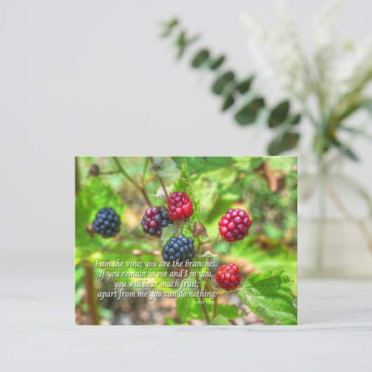 John 15:5 postkarte (Stehend Vorderseite)