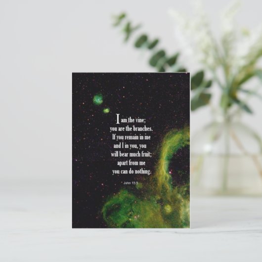 John 15:5 postkarte (Stehend Vorderseite)