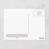 John 15:5 Trauben Postkarte (Rückseite)