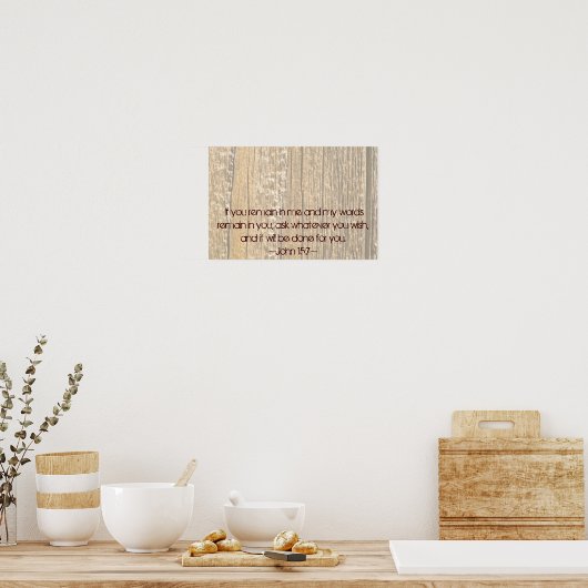 John 15:7 poster (Küche)