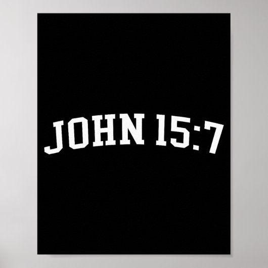 John 15 7 poster (Vorne)