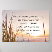 John 16:13 Geist der Wahrheit wird euch führen, Oz Poster (Vorne)