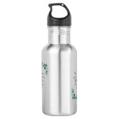 John 16:33 Bibelverse zu ermutigen Edelstahlflasche (Rückseite)